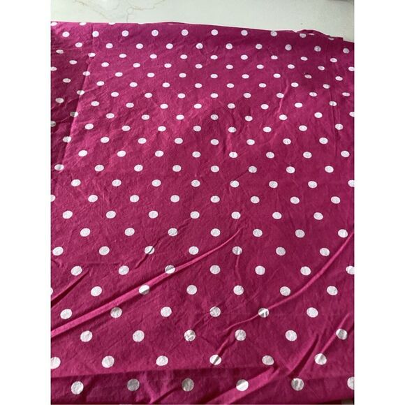 2 Pottery Barn Teen Full Flats Organic Sheets Polka Dot Daisy Mix and Match - Picture 6 of 7